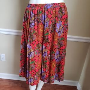 Vintage Andrea Gayle Jeweled Egg Print Skirt